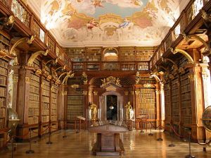 Melk Abbey Library, By Emgonzalez (Own work) [Public domain], via Wikimedia Commons